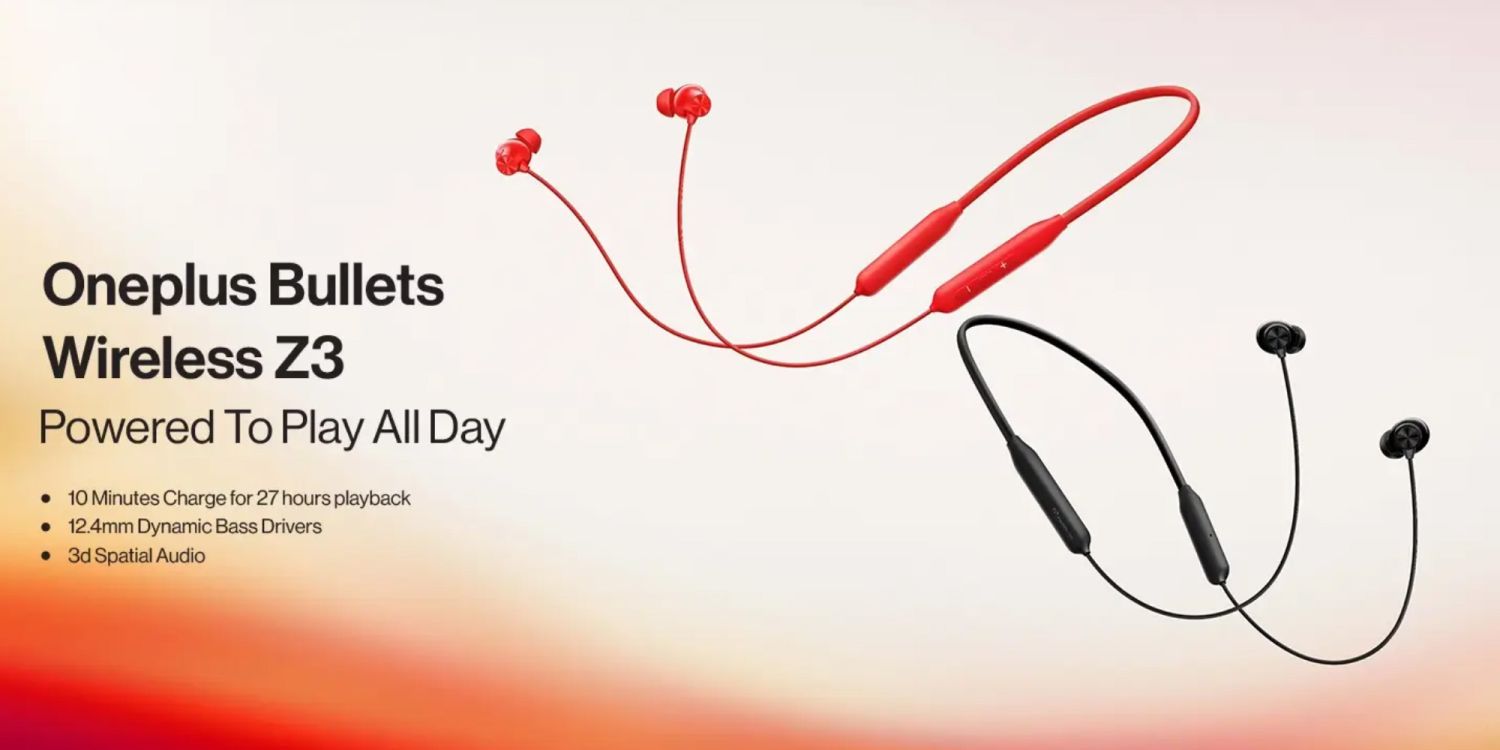 OnePlus Bullets Wireless Z3 featuring 36-hour battery life and 12.4mm dynamic bass drivers