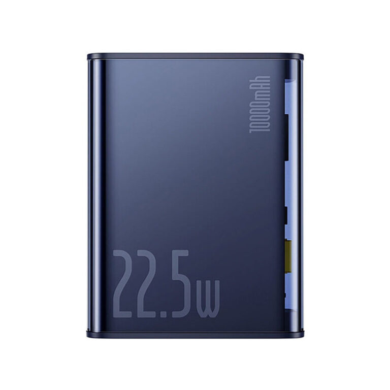 Baseus PPTSZ10 Power Bank with 10000mAh capacity and semi-transparent design