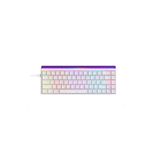 AJAZZ NK68 hot-swappable wired mechanical gaming keyboard with RGB backlighting and compact 68-key layout