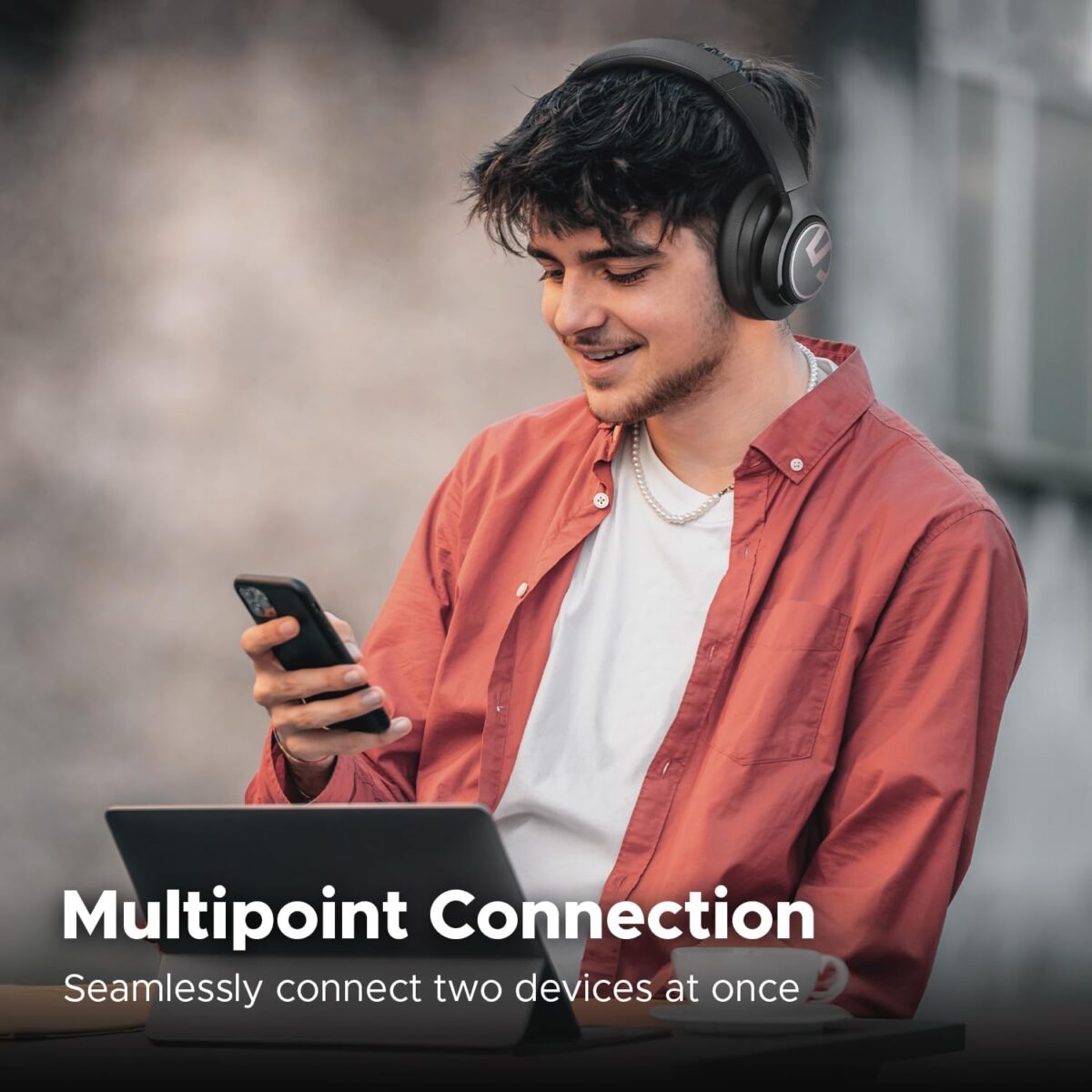 SoundPEATS Space Hybrid ANC Wireless Bluetooth Headphone - Image 2