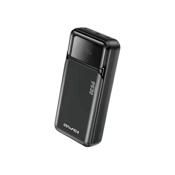 Awei PA-93 Power Bank with built-in USB-C and Lightning cablesTOZ